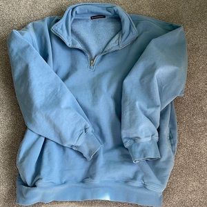 Blue Brandy Melville quarter zip up